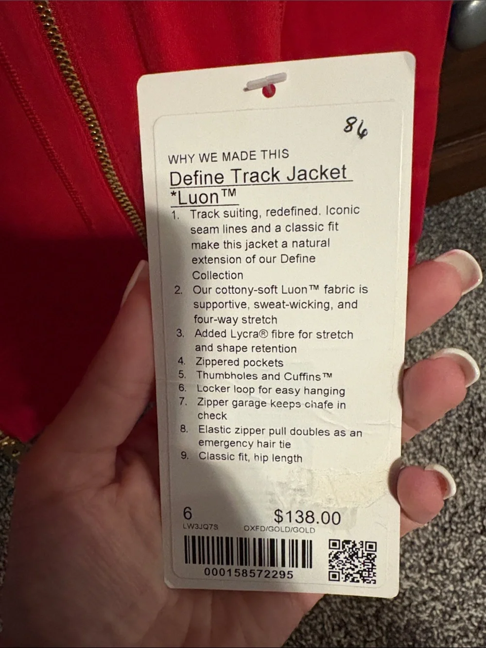 Lululemon Define Track Jacket Luon